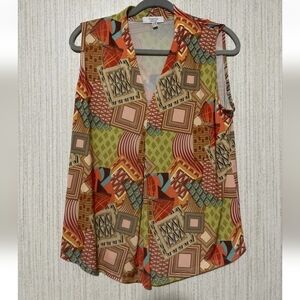 Tinta Size ES 48 Colorful Abstract Blouse